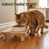 Tavolino Ristorazione Antiscivolo per Gatti Stand Rialzato in Legno per Ciotole Gatto Stand Alimentatore per Animali Domestici Uso Domestico