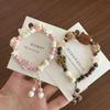 Jingdezhen Ceramic Bracelet, Single Loop Beaded Bracelet, New Chinese Cute Fresh Style Wrist Jewelry