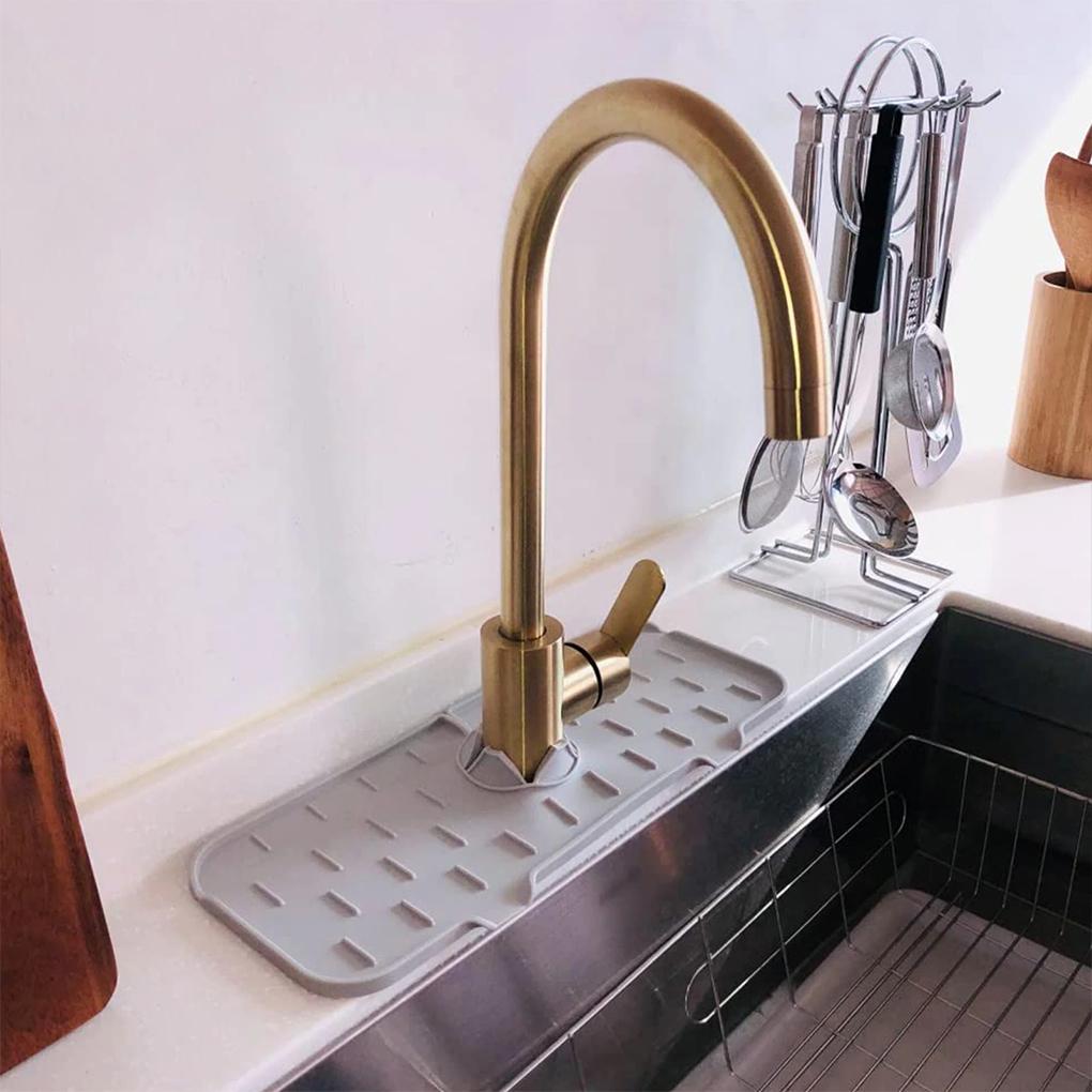 Faucet Guard Kitchen Sink Drain Mat Water Catcher Storage Countertop Protector Household Upgrade Pads