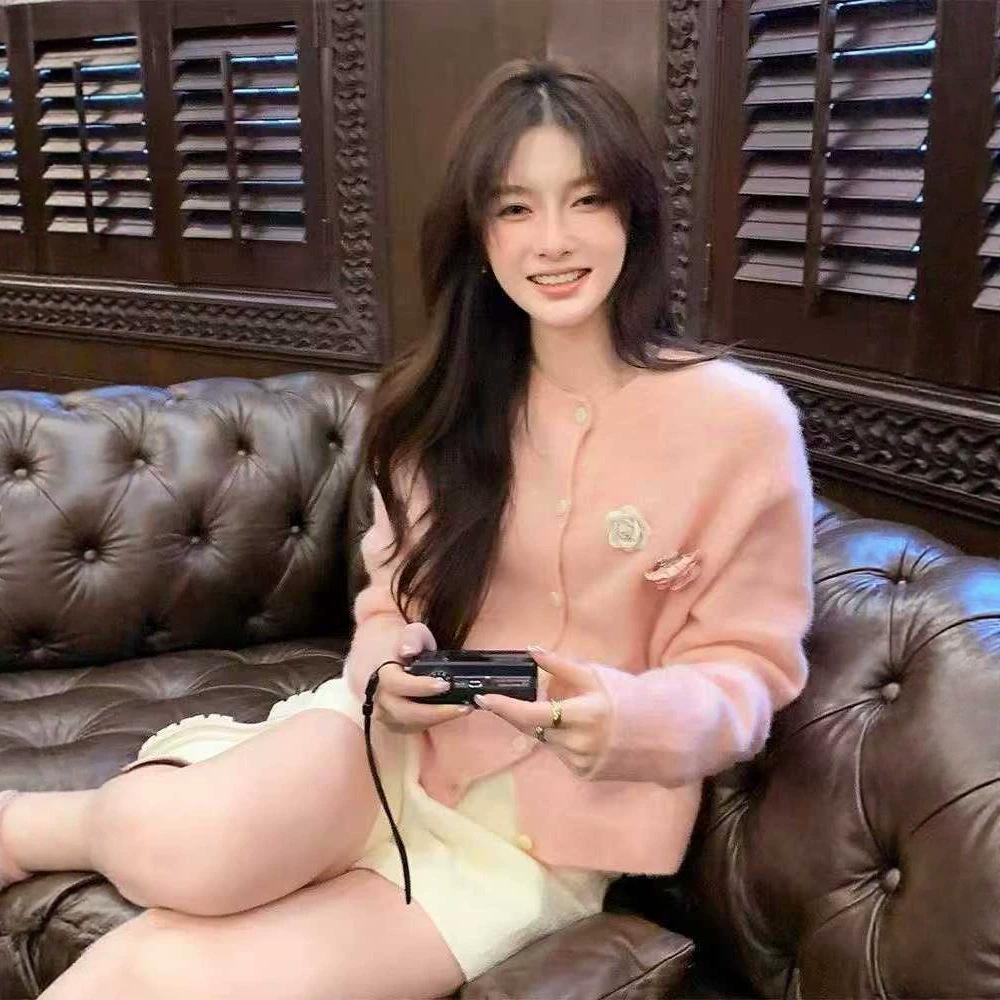 2026 Women's Autumn Loose Fit Single-Breasted Crochet Cardigan