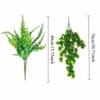 Plastic Artificial Hanging Monstera Vine UV Resistant Trailing Greenery Vine  Balcony