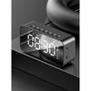 Desktop Mini LED Mirror Digital Clock Alarm Clock Bluetooth Wireless Audio Cell Phone Speaker Stereo Sound Effect