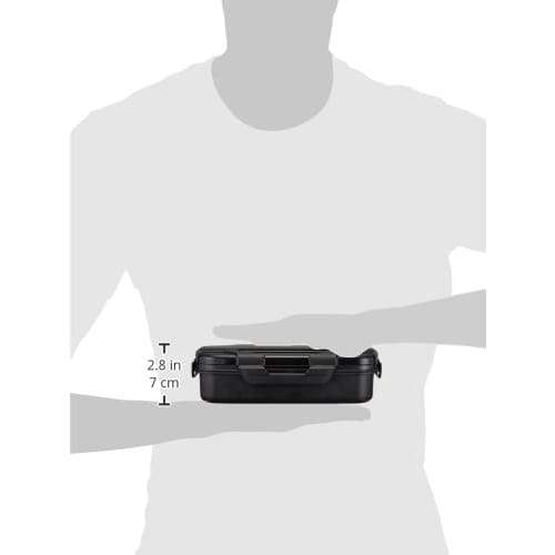 OSK Men's Lockfor Lunch Box, 850ml, 4-Point Lock for a Secure Airtight Sealing, Dividers Included, Gasket-Free for Easy Cleaning, Silver Ion, Made in