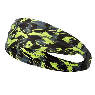 Polyurethanfaser Grün Bedrucktes Yoga Haarband Schnelltrocknend Outdoor Sport Fitness Stirnband für