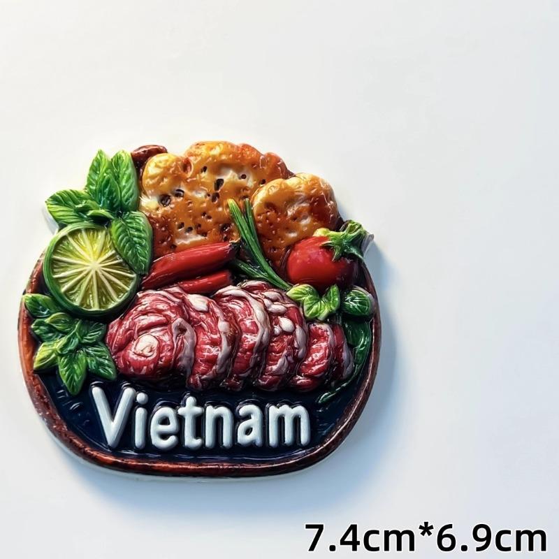 Vietnam Fridge Stickers Mekong River Travel Souvenirs Negeri Sabah Fridge Magnets Home Decoration Wedding Gifts