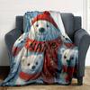 Spooky Halloween Night With Haunted House And Ghosts Blanket Allseason Blanket Christmas Home Decorgift Sofa Bed Travel Camping Christmas Style