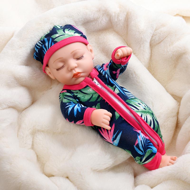 30cm Silicone Reborn Baby Doll - Soft Sleep Companion & Child Role-Playing Toy