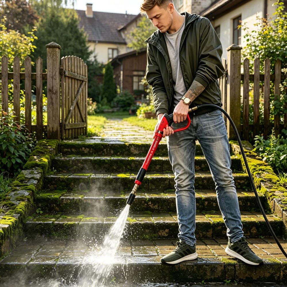 Pressure Washer Tips Turbo Nozzle Pressure Washer 4000 PSI Max | Rotating Pressure Washer Nozzle for Cleaning Brick, Concrete, and Vinyl Surfaces