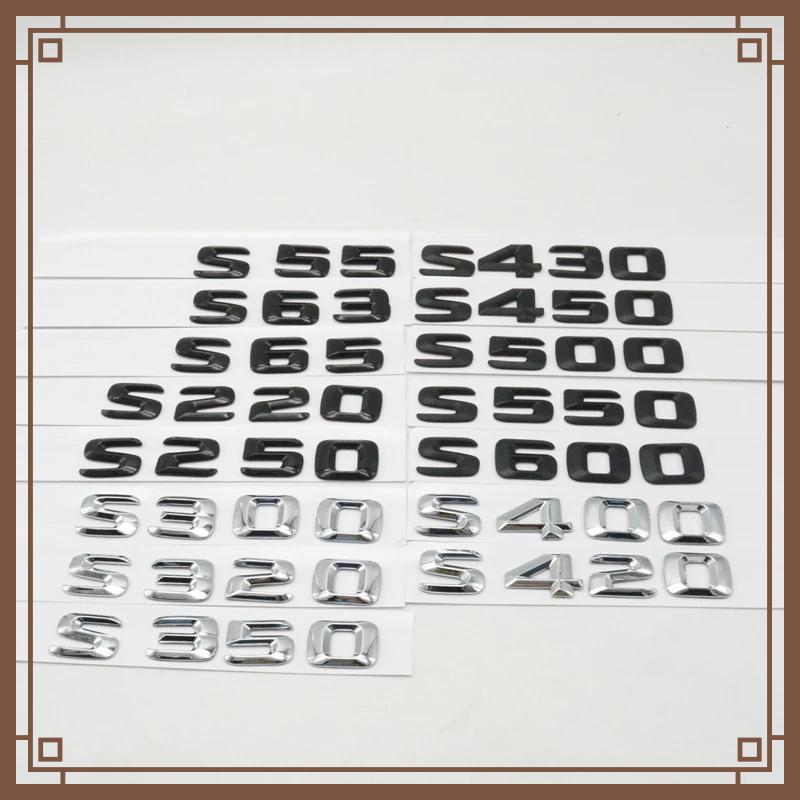 Rear Trunk Logo Emblem For Mercedes-Benz S Class W220 W221 S55 S63 S65 S350 S600 S400 S220 S430 S500 S550 S320 S420 Accessories