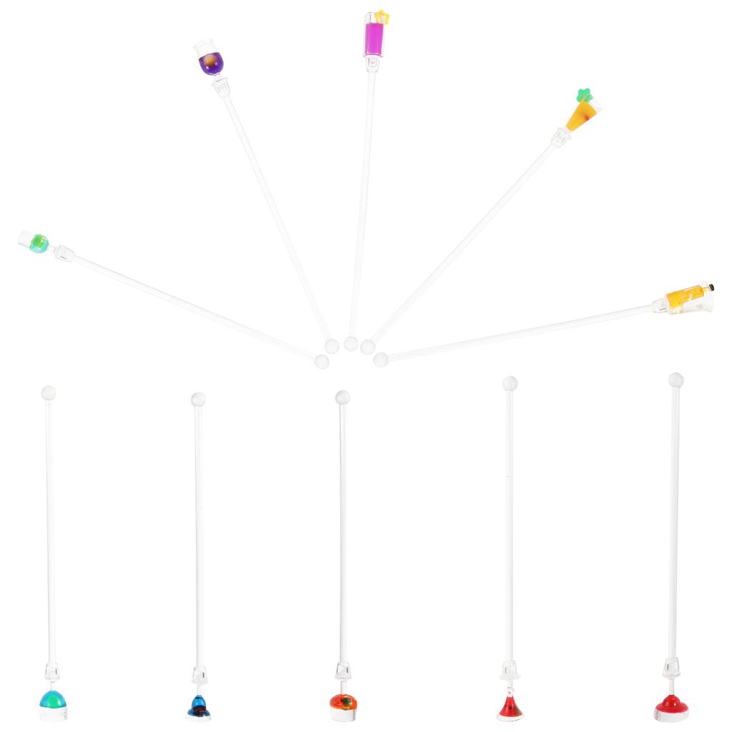 10pcs Acrylic Drink Mixer Stirring Drink Mixer Sticks for Cocktail Juice Drink Mixer Bar Bar Coffee Shop