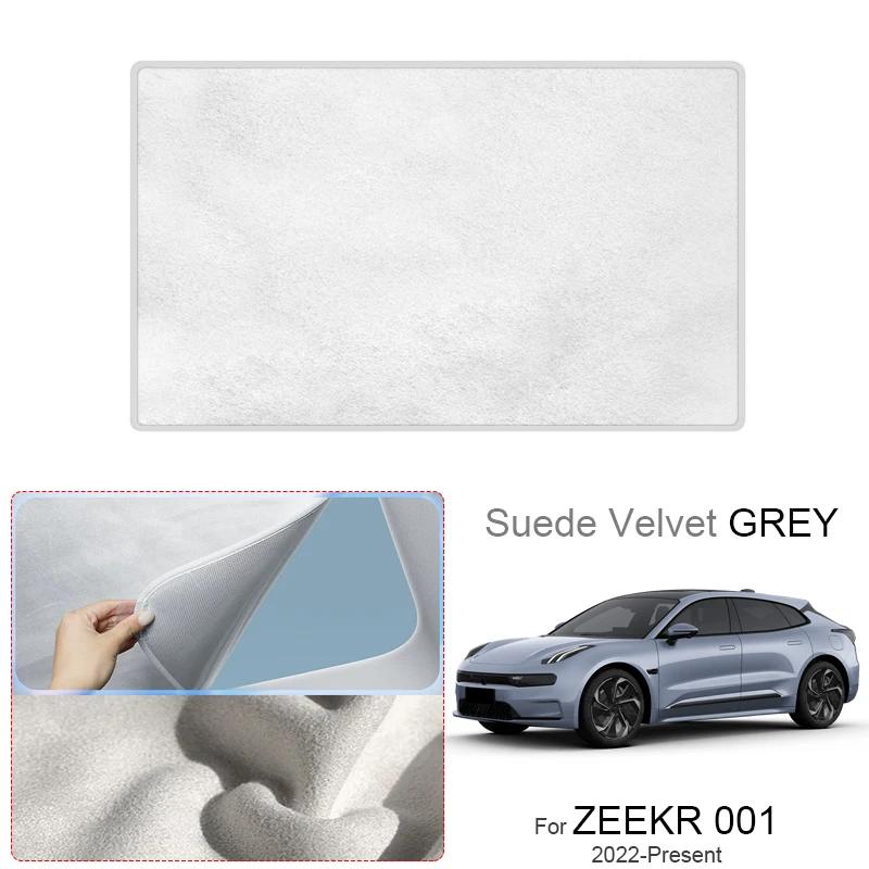 Car Suede Fabric Electrostatic Adsorption Sunroof Sunshade For ZEEKR 001 2022-2026 Anti-UV Heat Insulation Skylight Accessories