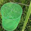 Hanging Fly Trap Indoor Outdoor Garden Farm Barn Ranch Foldable Fly Catcher Bag Heavy Duty Weather-proof Reusable Fly Control Green Cage