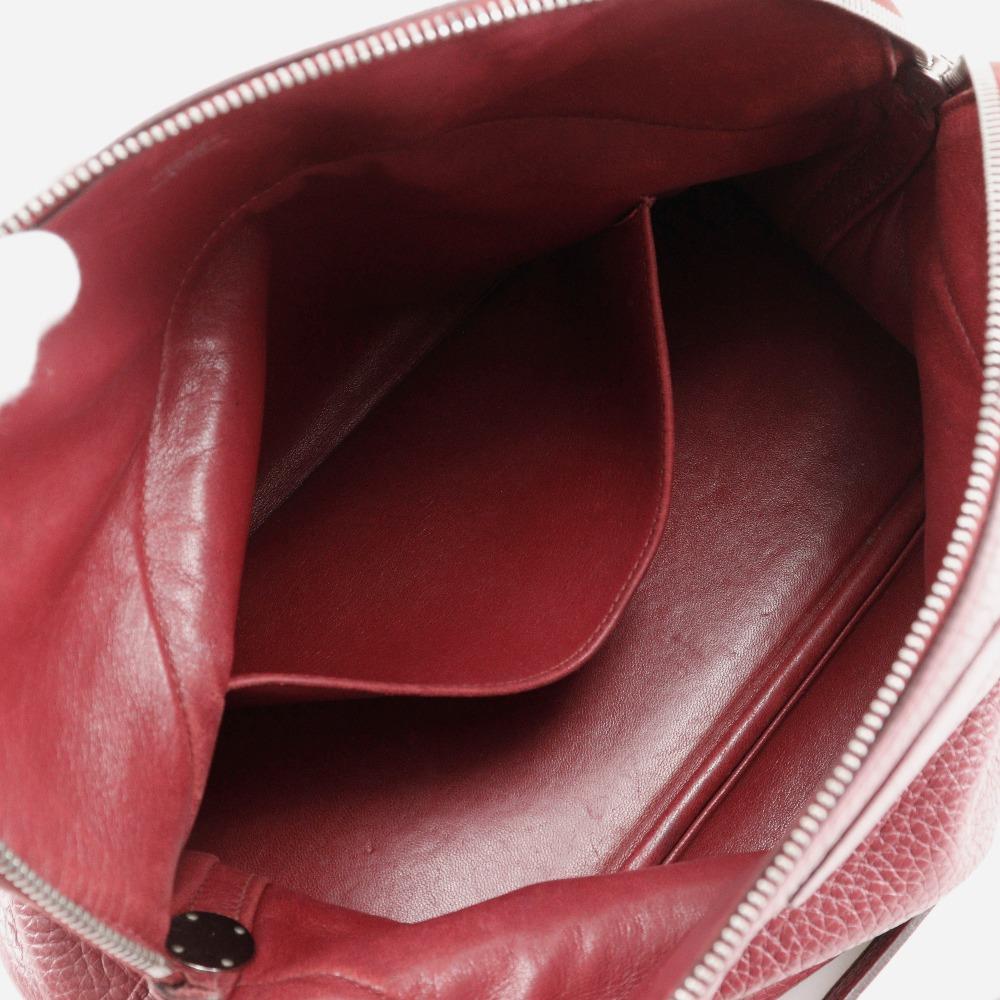 HERMES Bolide31 Handbag 2WAYShoulder Red/Silver Hardware Ardenne Women Used