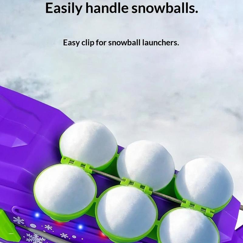 Snowball Launcher Triple Barrel Snow Gun Winter Outdoor Snow Fight Toy Parent Child Interactive Snow Play Tool For Kids Adults