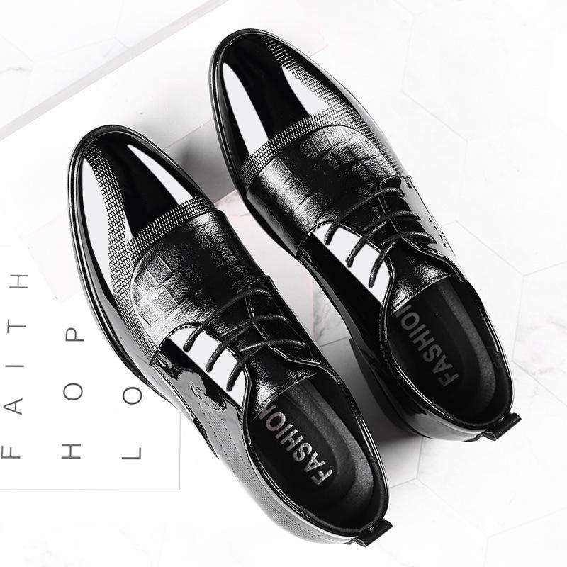 LederSchuhe in verschiedenen Stilen für Herren Freizeitschuhe Große Größen Business Formelle Schuhe Spitz zulaufend Schnürschuhe Hochzeitsschuhe 48 gray