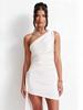 European American Women's Sexy One-Shoulder Slim-Fit Summer Dress
