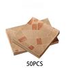 50 pcs Oil-Proof Paper for Wrapping Sandwich Packaging Burger Bread Fried Food Fryer Air Baking Paper Plate Mat Accessories