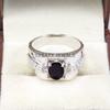 Black Onyx Oval Cut Gemstone With 925 Sterling Silver Ring For Men's #A827 JL375666927189