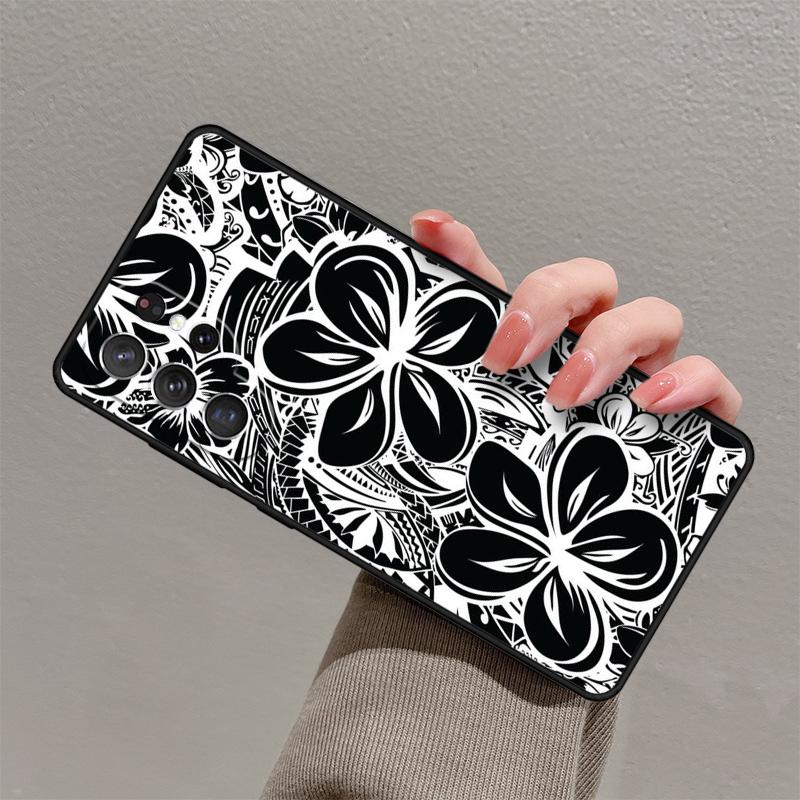 Maori Polynesian Samoan Tribal Phone Case For Samsung Galaxy S25 S23 S30 S21 S20 FE S24 S22 Ultra Note 10 20 Plus Cover Lite