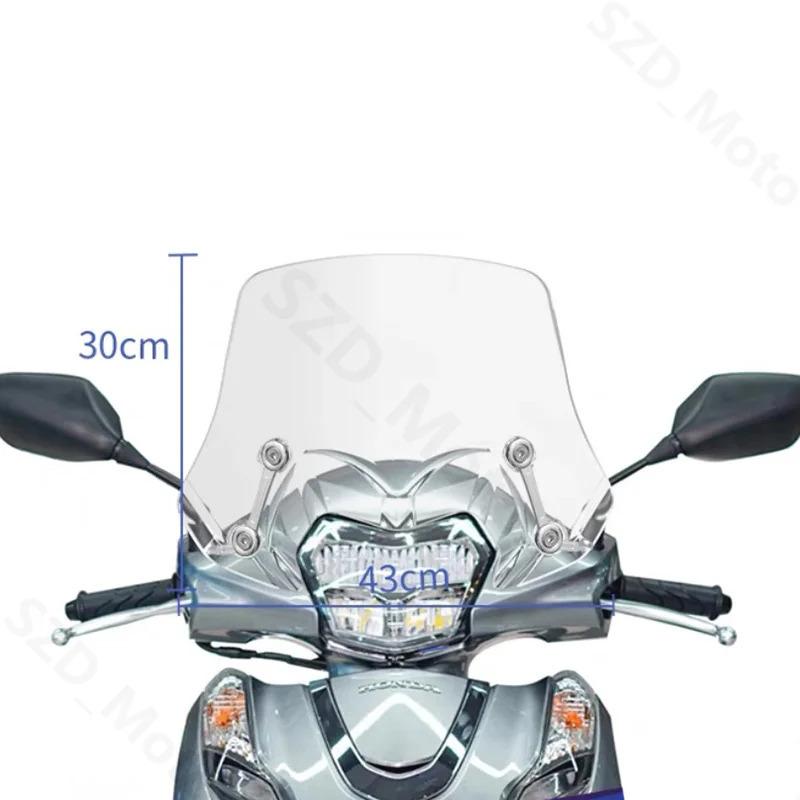 For Honda Lead125 Lead 125 Motorcycle Accessories Windscreens Windshield Wind Deflectors Viser Visor Transparent