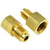 2PCS R134a Refrigerant Tank Adapter To R12 Fitting Adapter 1/2 Female To 1/4 Male Flare Adaptor Valve Core And Vacuum Pump