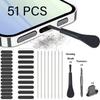 Mobile Phone Speaker Dust Plug Mesh Sticker For iPhone 16 15 14Pro 15Plus Samsung Charging Port Protector Cleaning Kit Universal