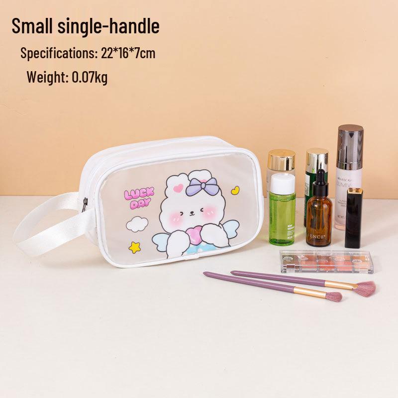 Waterproof Cartoon Wash Bag - Large Capacity PVC Toiletry & Cosmetics Travel Organizer for Women