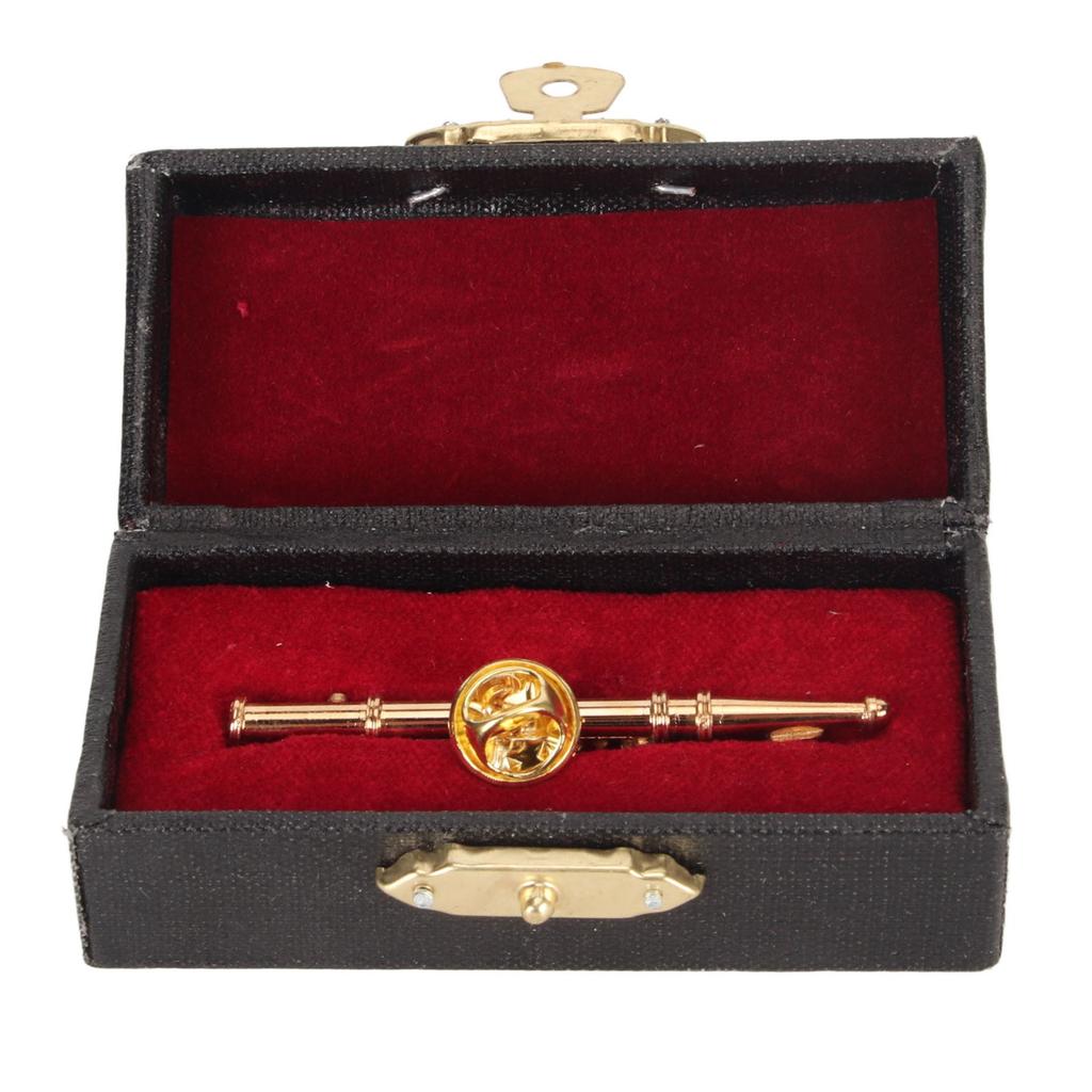 Music Brooch Elegant Exquisite Metal Gold Color Beautiful Musical Instrument Brooch for Party