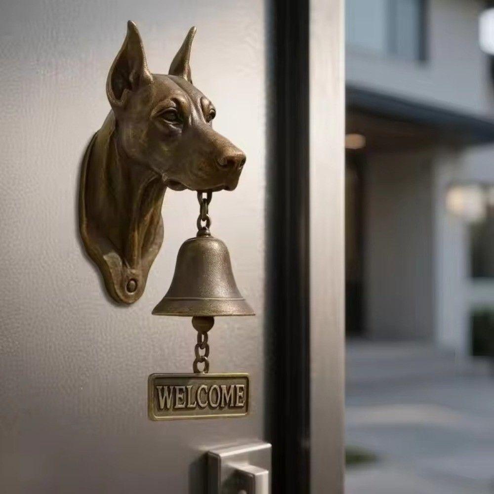 Farmhouse Decor Vintage Welcome Doorbell Wall Mount Unique Manual Doorbell Rustic Resin Dinner Bell Front Door