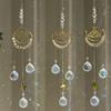 Cattura Sole in Cristallo Suncatcher con Luna Farfalla & Falena, Cattura Sole a Prisma per Decorazione da Appendere alle Finestre, Generatore di Arcobaleno per Giardino sul Soffitto