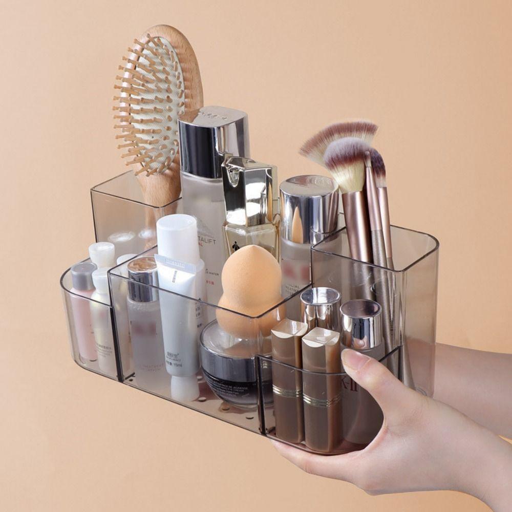 

Настенный ящик для хранения, прозрачный держатель, стеллаж для корзины, полезный органайзер для хранения косметики в спальне