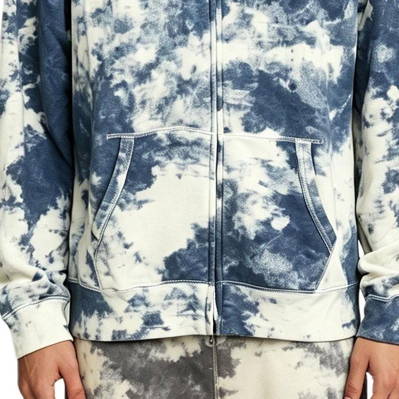 Polo Ralph Lauren FW26 Felpa con Cappuccio e Zip Intera Tie-Dye Logo Cavallino Piccolo Uomo felpe 710750293-001