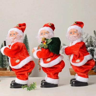 Twerking Santa Claus, Trasúci zadkom Chodiaci Santa Claus Spievajúci a Tancujúci Vianočné Hračky Vianočné Elektrické Bábiky
