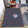 Blue Cartoon Character Pattern Carpet, Cute Design, Bedroom Decor Suitable for Use As an Anti-slip for Living Room Bedroom Sofas