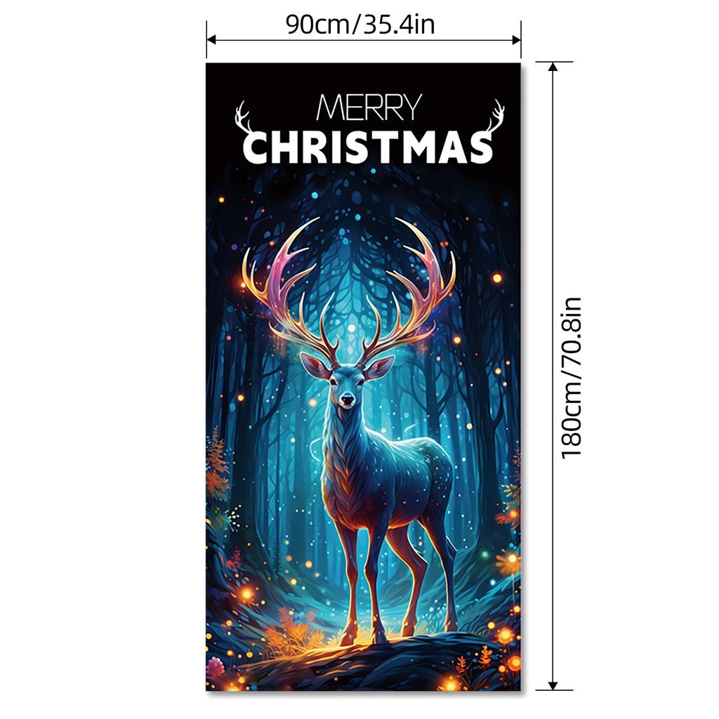 Christmas Background Cloth, Explosive Decorative Banner Hanging Cloth, Camera Couplet Direct Sales