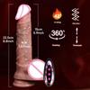 Thrusting Dildo Vibrator Sex Toys Realistic Silicone Penis Remote Control Telescopic Dildos Adult Toy for Women Masturbation 18+