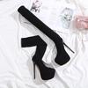 High heels, four-season long tube stage shoes, hate sky high boots