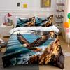 Eagle Soaring Above Coastal Cliffs Bedding Set For Kids Luxury Gift 3Pcs Digital Print Comforter Set Soft Comfortable Breathable
