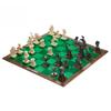 Chess Set with Board and Table Top Strategy Game Gift PVC Material Colourful Box Packaging