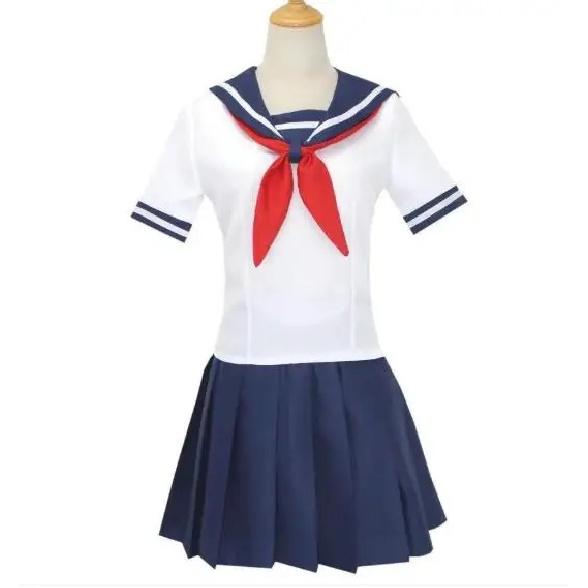 Spel Ayano Aishi Cosplay Anime Kostuum Yandere Simulator Yandere Chan Zeemanspak Middelbare School Jk Uniformen Verkleed Outfits Feest
