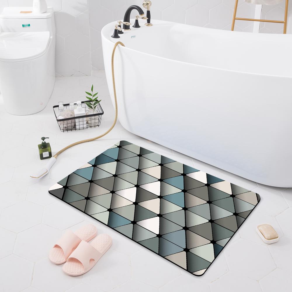 Modern Non-slip Absorbent Mat Decoration Bedroom Door Mat Kitchen Floor Mat Bathroom Shower Rug
