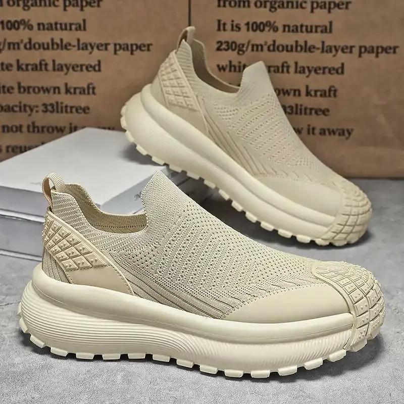 Spring Big Sole Sneakers Designer Luxury Heels Elegant Dress Man Shoes Party Dresses Sport