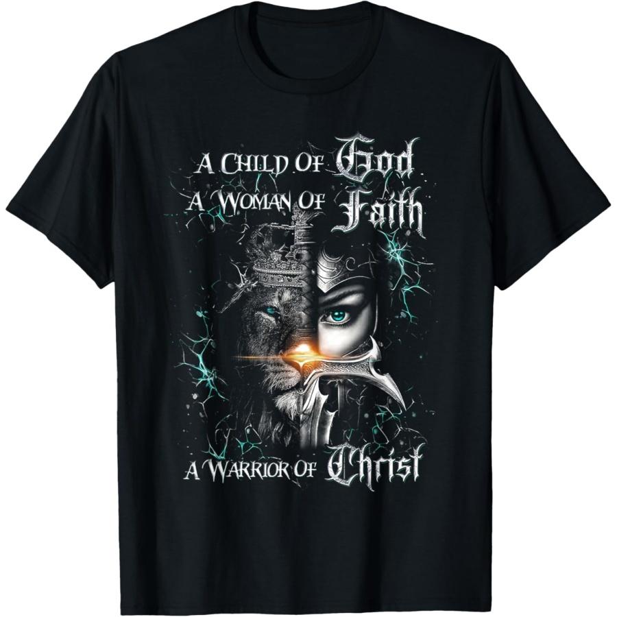 Дитя Божье Женщина Веры Воин Христов Футболка(1) XXXXXL чёрный