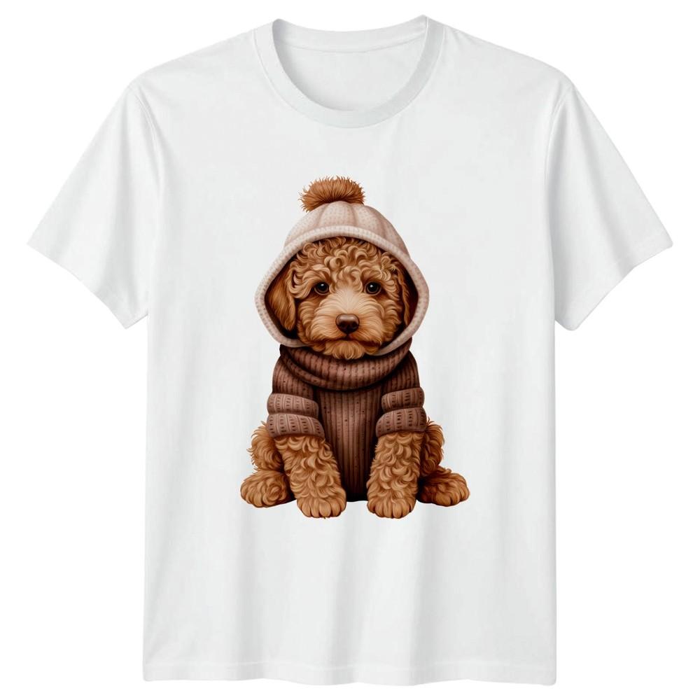 Cute Winter Doodle Dog TShirt Goldendoodle Dogs Christmas Gift For Him And Her S