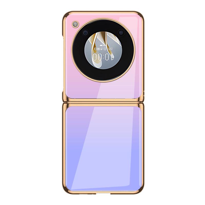 

Чехол-книжка Nubia: Градиентное покрытие из гальванического стекла — креативный дизайн без слов Flip - Electroplated Glass