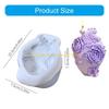 92MF 3D Flower Silicone Molds Plasters Molds Epoxy Resin Molds Flower Heart Candle Molds Ornament Molds Casting Molds