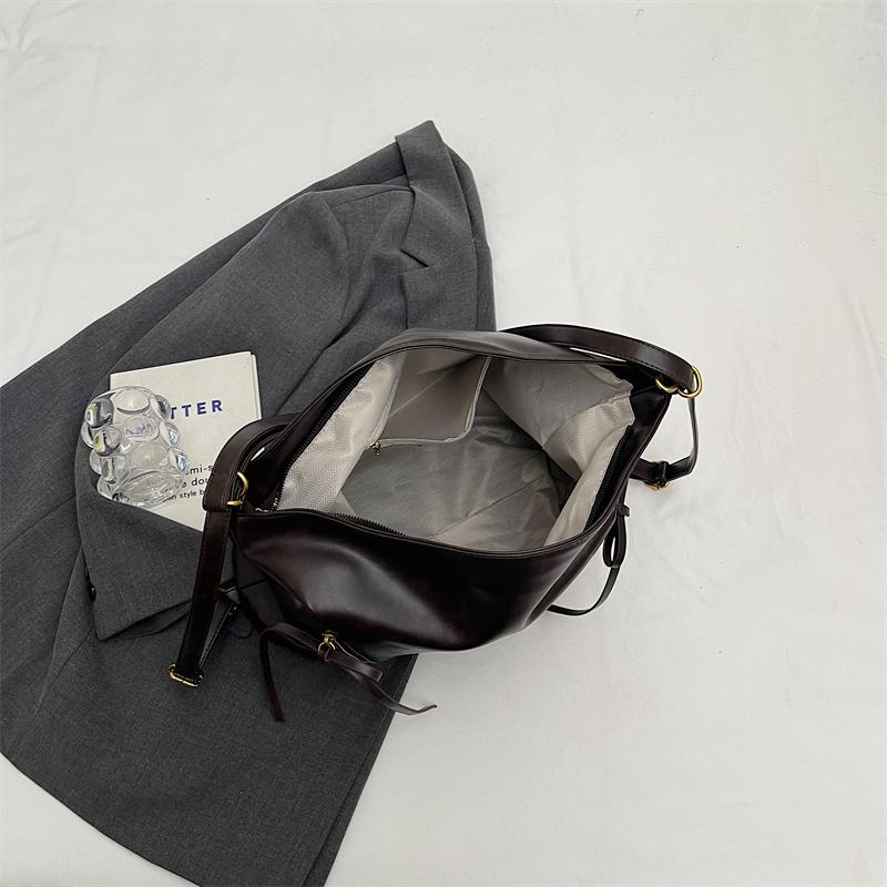 Multi-Function Backpack Soft Leather Women's Shoulder Bag Large Capacity Tote Bag Underarm Bag