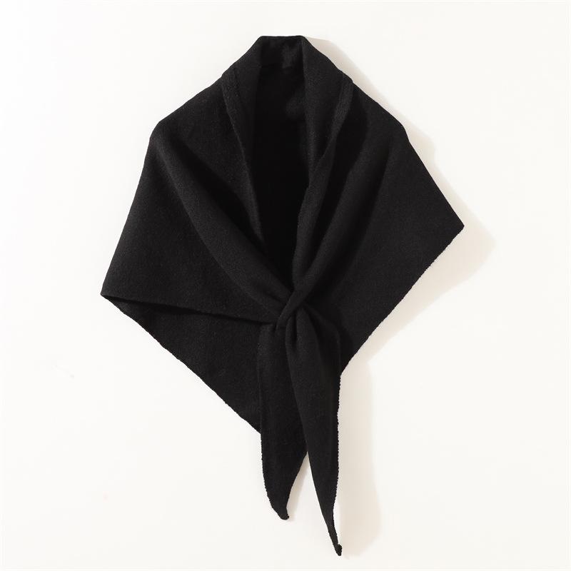 Женский шарф-шаль из искусственного кашемира, зимний, теплый, мягкий, вязаный, полосатый, треугольный, модный, бандана, женские шарфы, пашмина 174x115x73cm