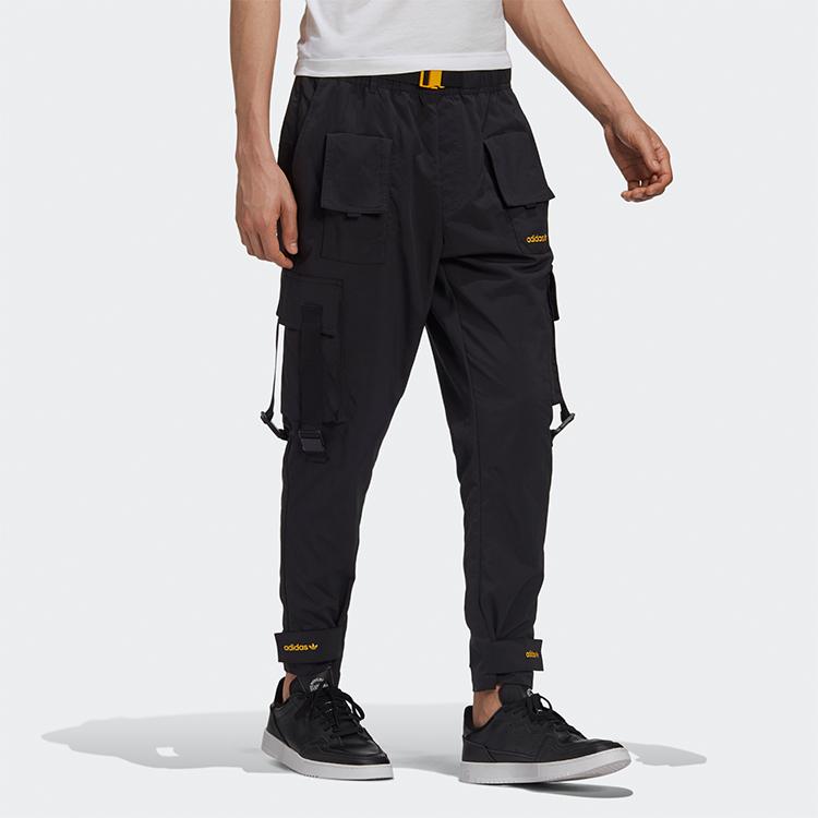 Adidas Originals Multi-Pocket Cargo Track Pants Men Bottoms Black GJ6719