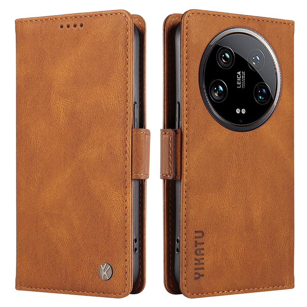 YIKATU YK-005 For Xiaomi 14 Ultra Case Wallet Leather Shockproof Phone Cover